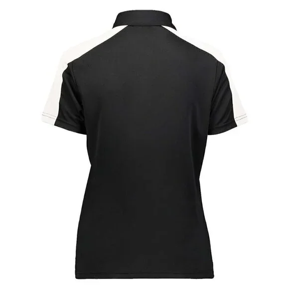 Augusta Sportswear - Women's Two-Tone Vital Polo - 5029 - Black & White - 2XL - Picture 3 of 6